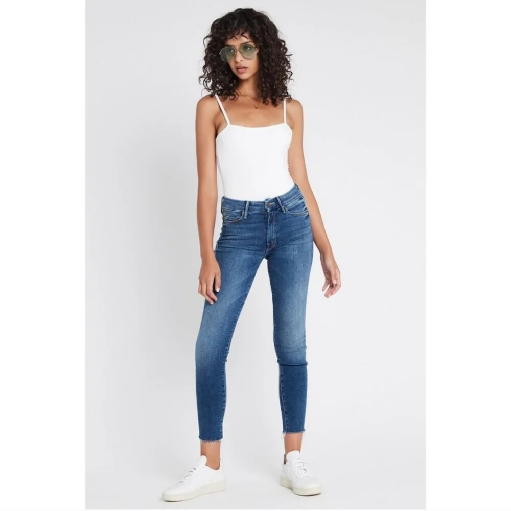 Mother Jeans The Looker Ankle Fray In Satisfaction Guaranteed Size 27 - Picture 2 of 13